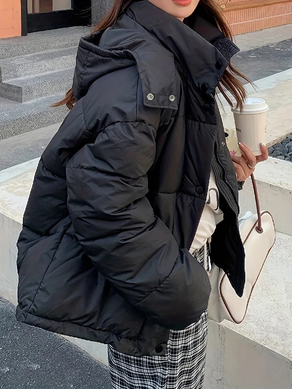 Weekend Specials You Can't Miss Sixsr Zip Up Hooded Warm Coat, Casual Solid Long Sleeve Winter Outerwear, Women's Clothing Weekend Specials You Can't Miss Sixsr Zip Up Hooded Warm Coat, Casual Solid Long Sleeve Winter Outerwear, Women's Clothing