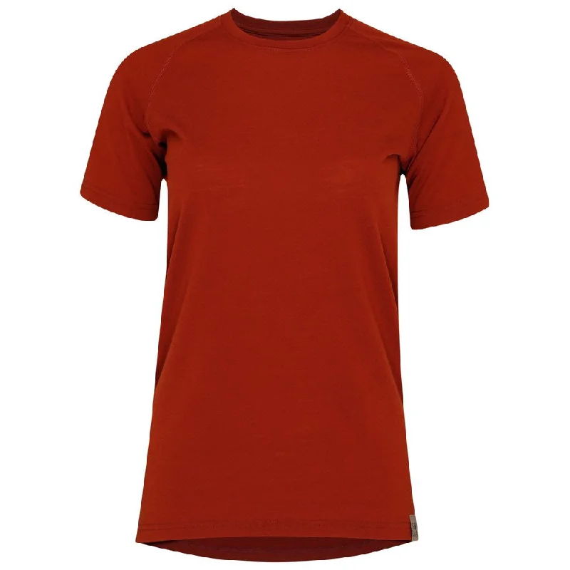 Year-End Sale Womens IsoSoft 180 Short Sleeve Crew (Burnt Orange)