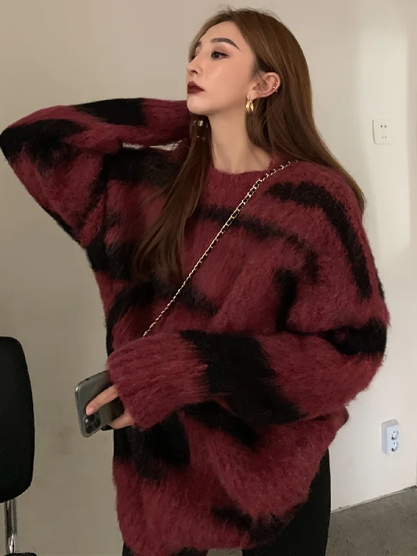 Best Choice Sixsr Graphic Pattern Crew Neck Pullover Sweater, Casual Long Sleeve Loose Sweater For Fall & Winter, Women's Clothing Best Choice Sixsr Graphic Pattern Crew Neck Pullover Sweater, Casual Long Sleeve Loose Sweater For Fall & Winter, Women's Clothing