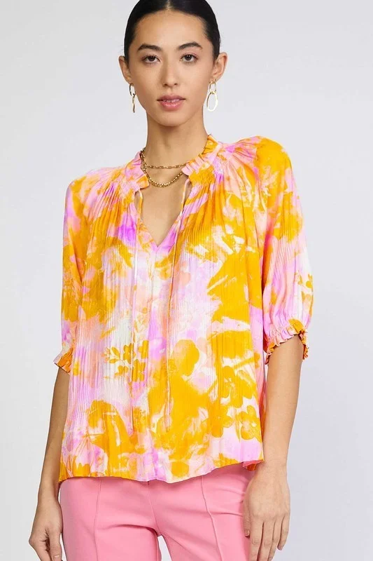 Amazing Value Tie Front Short Sleeve Top