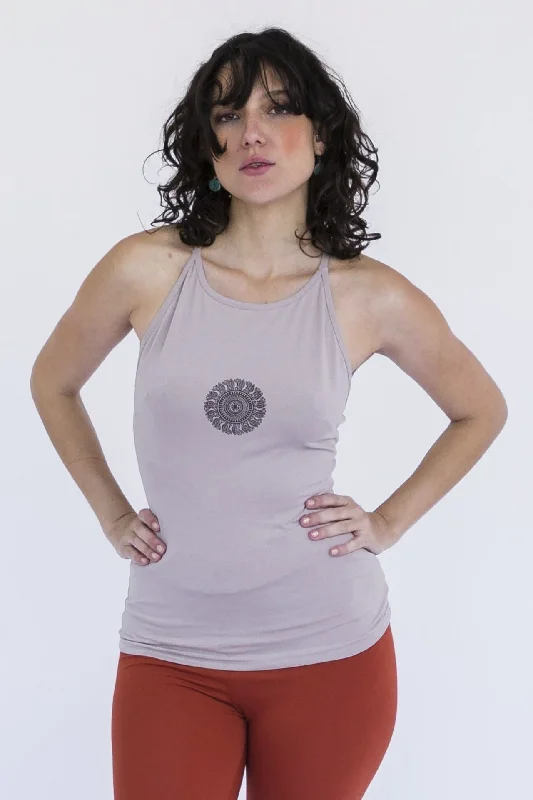 Weekend Deals That Sparkle Tribal Singlet Top - Oatmeal