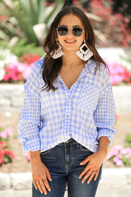 Weekend Specials to Cherish Out Of Line Button Up Top