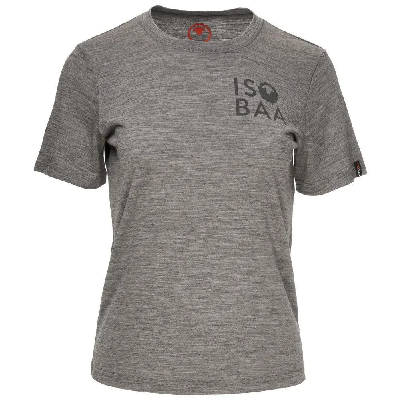 Weekend Discounts You Deserve Womens Merino 150 Logo Tee (Charcoal)