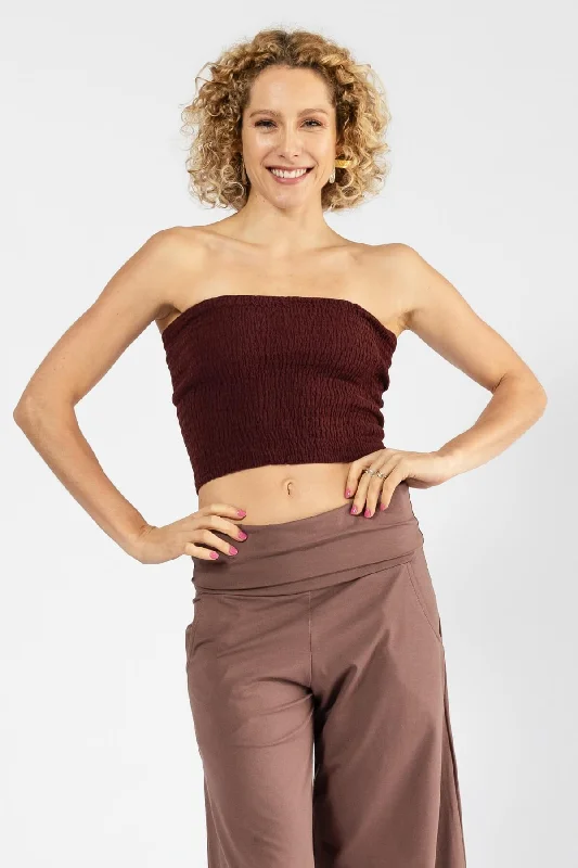 Overstock Clearance Strapless Top - Wine