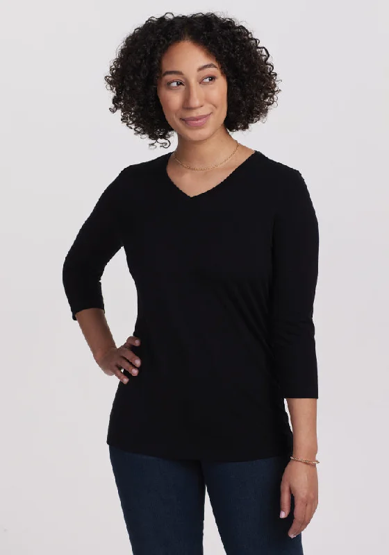 Weekend Savings Spectacular Elena V Neck - Black