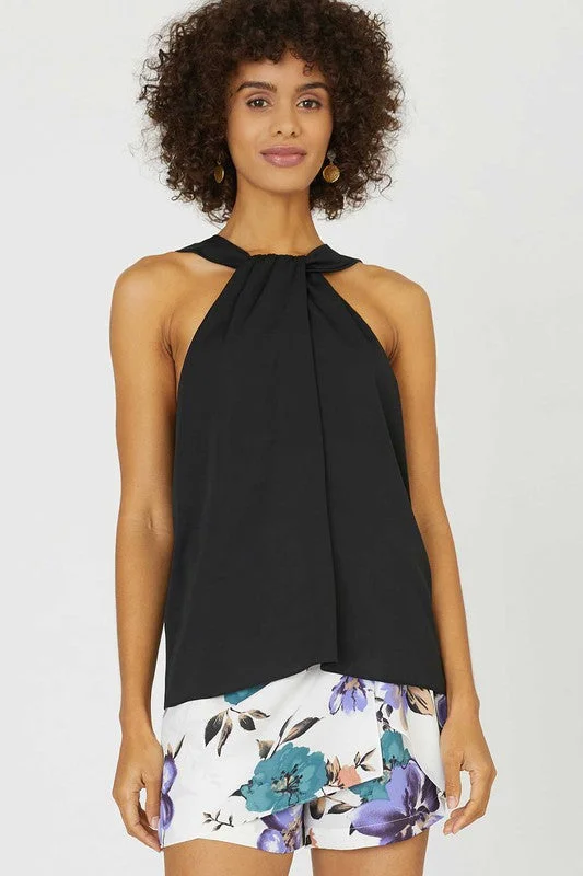 Weekend Savings Extravaganza Twist Neck Top