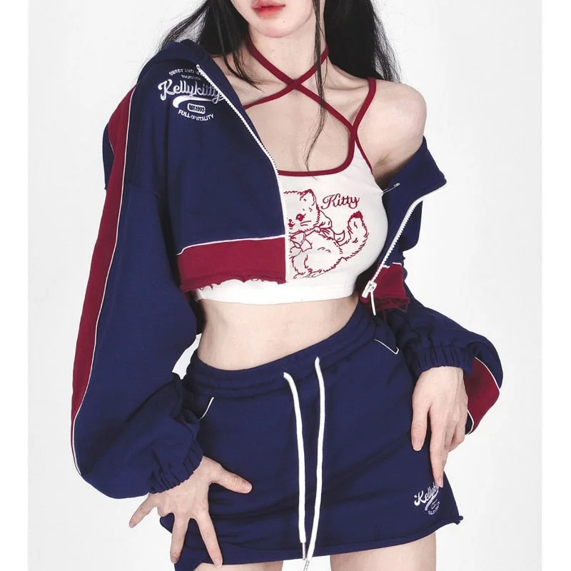 Weekend Deals That Thrill Sporty Kitten Outfit Set