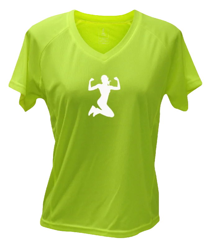 Weekend Specials to Grab Women's Reflective Short Sleeve Shirt - Strong AF