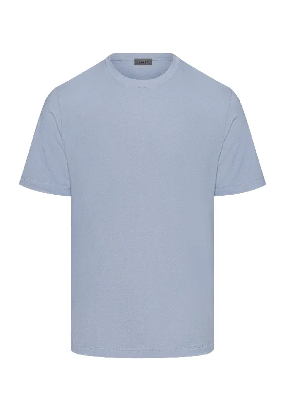 Living Shirts Jersey Cotton Crew Neck T-Shirt | Blue Dye 75050-2532