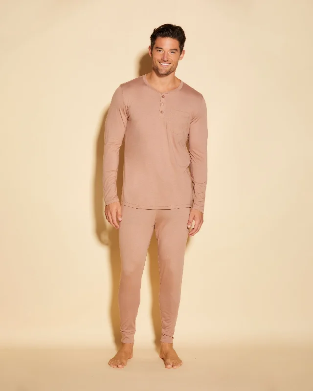 Henley & Jogger Pyjama-Set Für Männer