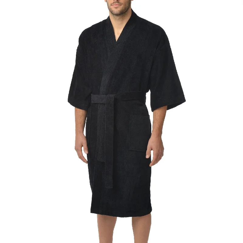 Big and Tall Basic Terry Velour Kimono