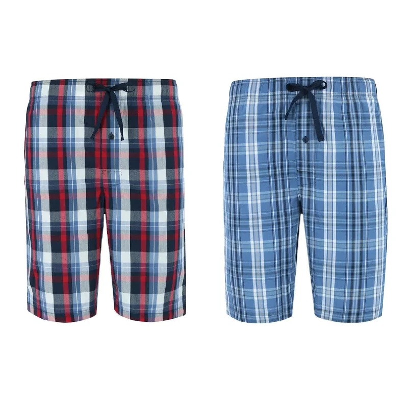 Hanes Men's Woven Tagless Plaid Shorts (Pack of 2)