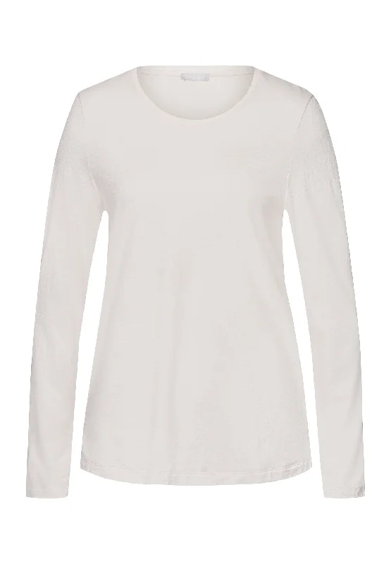 Sleep And Lounge Relaxed Round Neck Top | Rose Cream 74844-1393