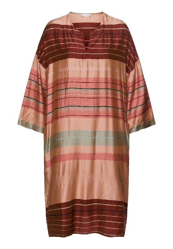 Don't Delay Hannah Caftan | Earth Tanned Stripe 74860-2166