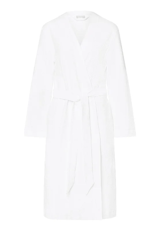 Massive Savings Robe Selection Cotton Pique Robe | White 77303-101