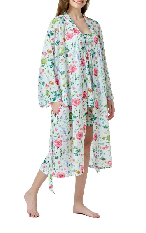 Arabella Sonia Cotton Robe in Vibrant Floral MD-75A1