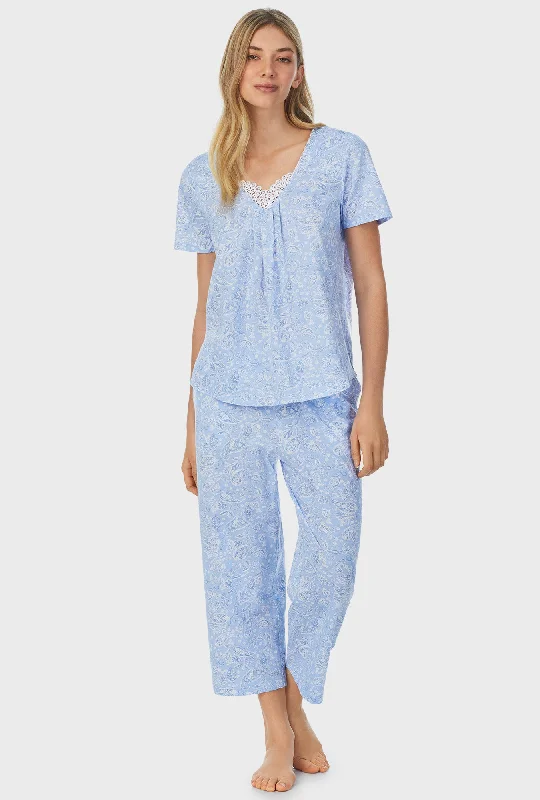 Weekend Discounts to Celebrate Blooming Paisley Capri Pajama Set