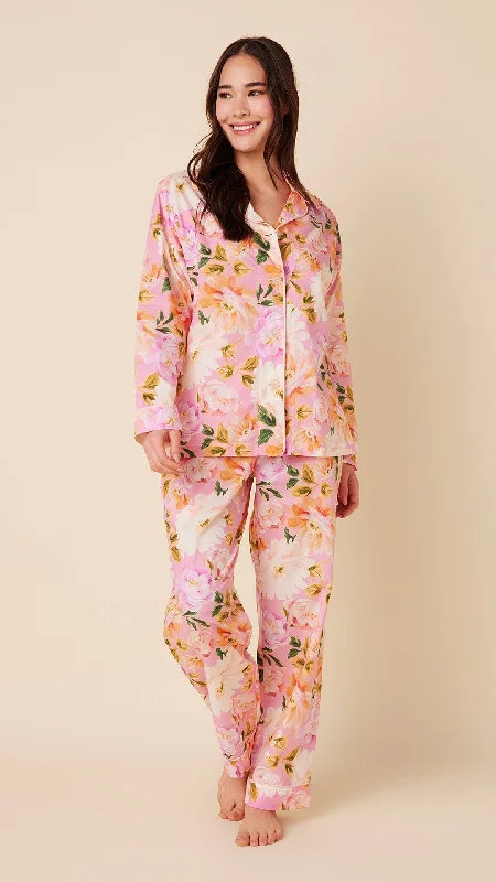 Time-Sensitive Blush Rose Luxe Pima Long-Sleeved Pajama