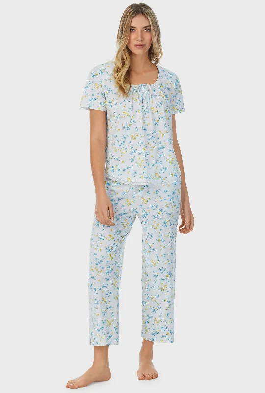 Weekend Steals Await Breeze Blooms Capri Pajama Set