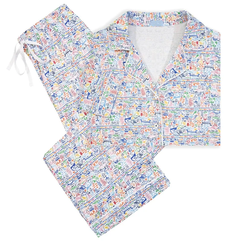 Weekend Deals That Spark Cape Cod Women’s Button Front Long Pajama Set