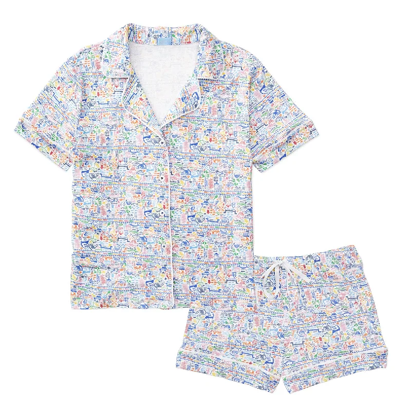 Final Offer Cape Cod Women’s Button Front Short Pajama Set