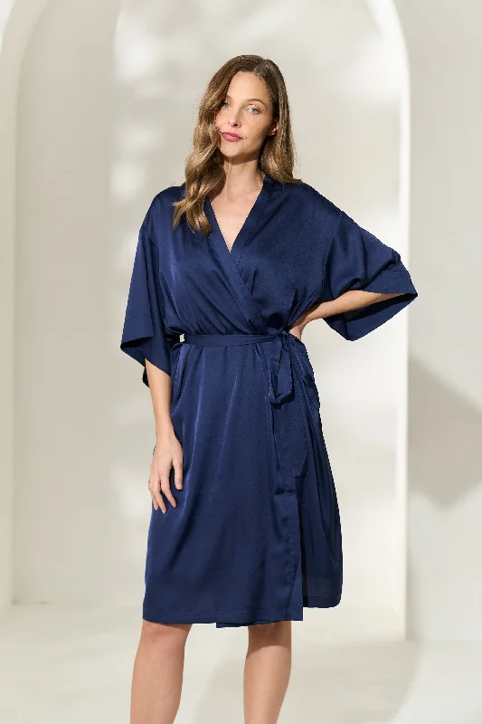 Weekend Bargains to Grab Navy Luxe Robe