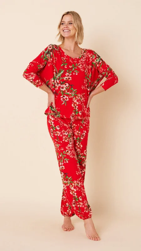 Exclusive Offer Cherry Quince Pima Knit Pullover Set