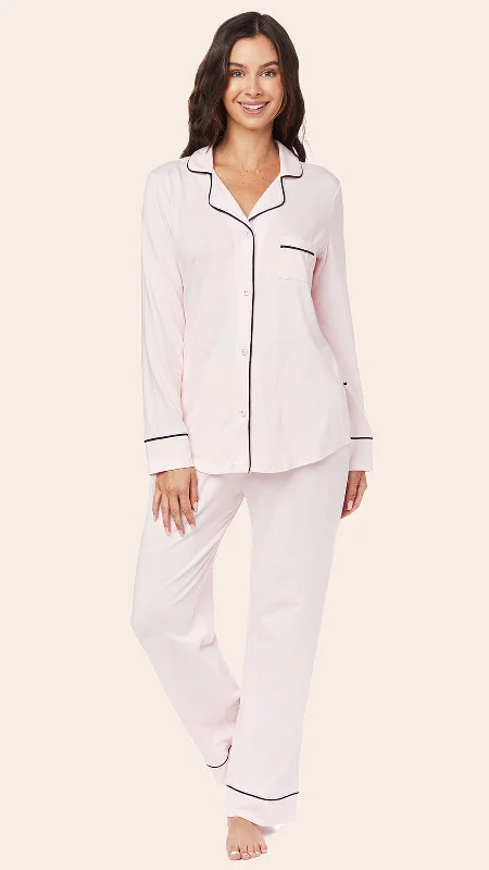 Flash Sale Classic Pima Knit Pajama - Pink Moment