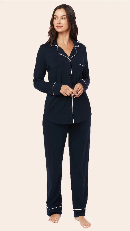 Classic Pima Knit Pajama - Midnight