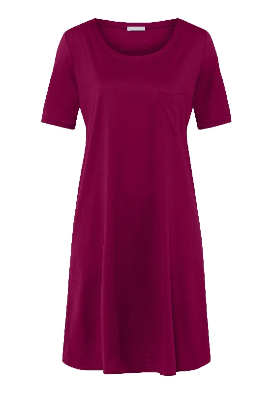 Limited Supply Cotton Deluxe Round Neck Cotton Nightgown | Deep Poppy 77953-2405