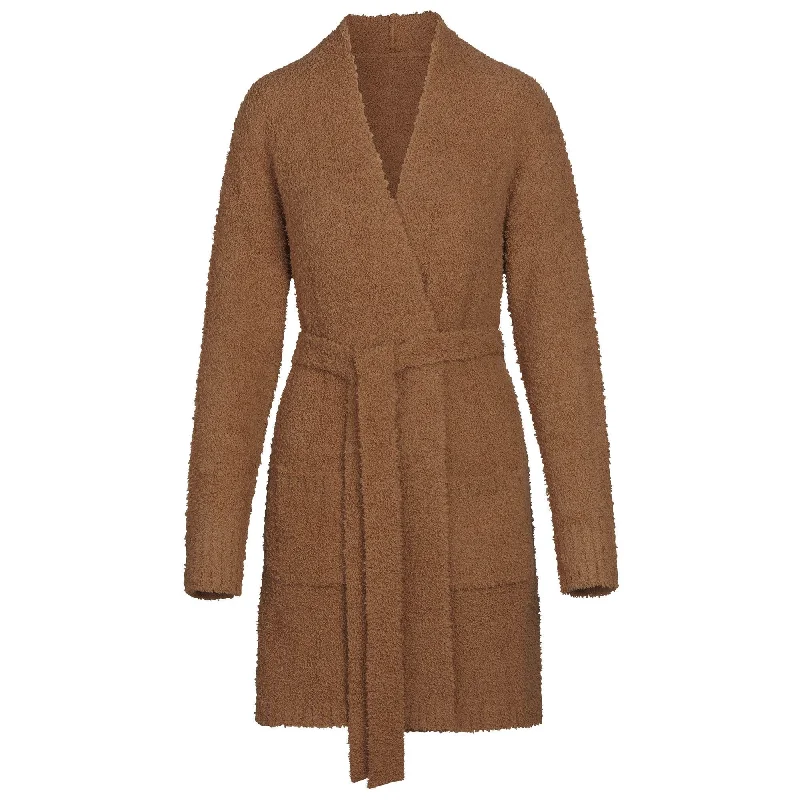 Today Only COZY KNIT SHORT ROBE | CAMEL