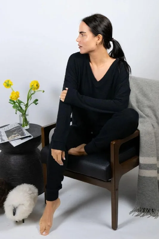 Lowest Price Cozy Long Lounge Set in Black