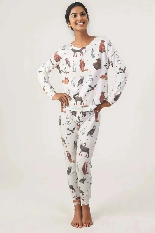 Holiday Time Cozy Long Pj Set