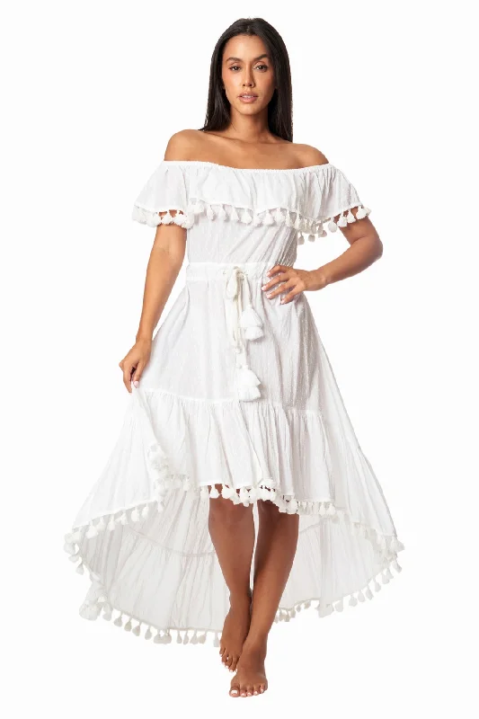 Unmissable Sale Debby High Low Hem Rayon Dress
