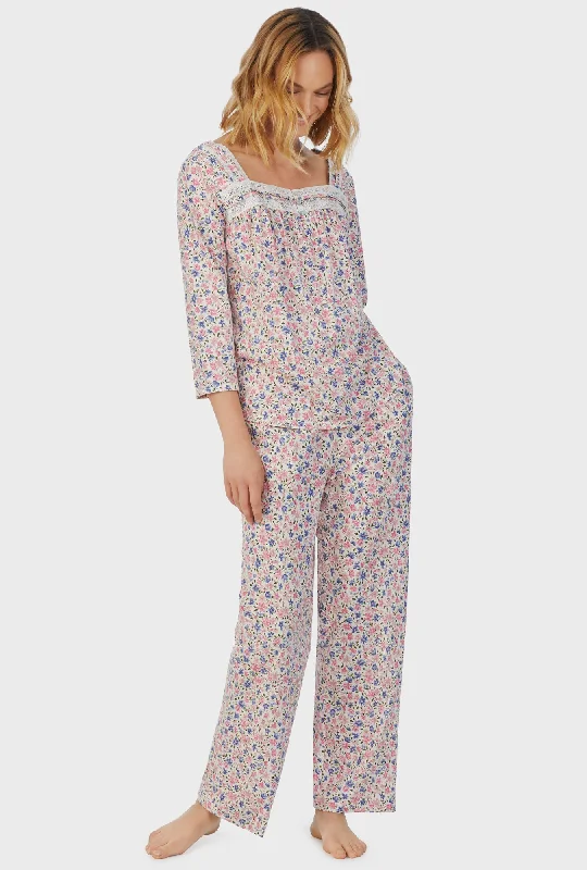 Stock Up Floral Fields Long Pajama Set