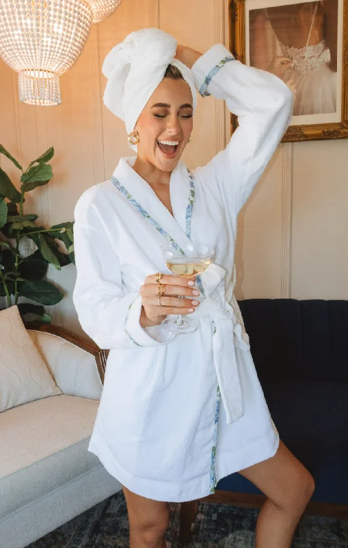 Extra Discount Freshen Up Robe ~ White Terry