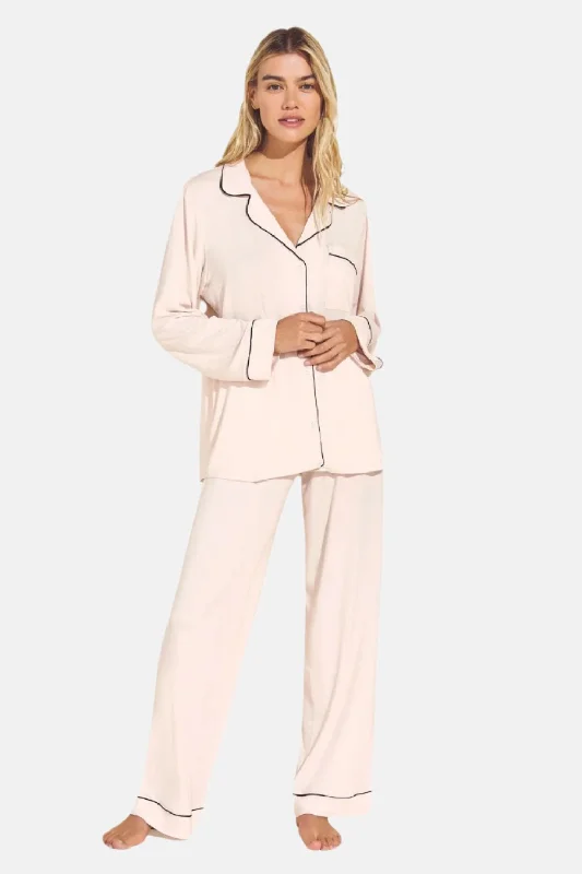 Weekend Shopping Bliss Gisele Long PJ Set in Sorbet Pink