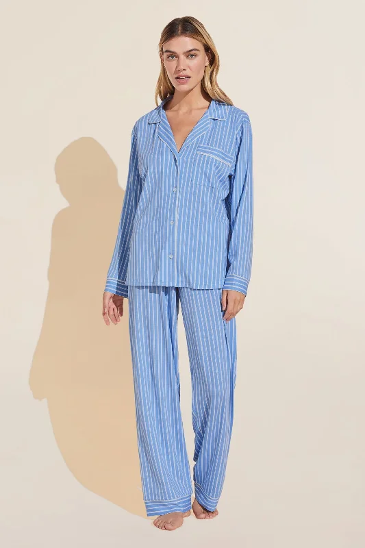 Shop and Save Gisele Printed TENCEL™ Modal Long PJ Set