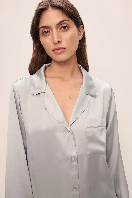 Weekend Specials You Can't Miss Inez Washable Silk Long PJ Set
