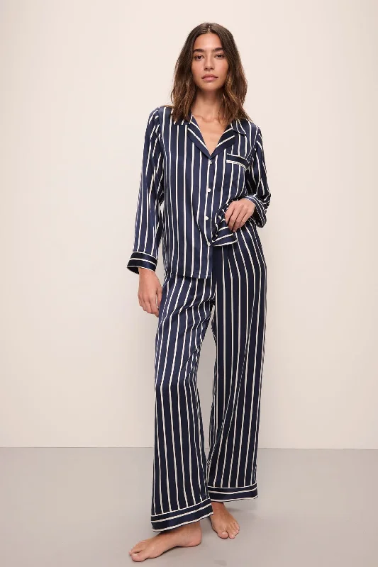 Unmissable Sale Inez Washable Silk Printed Long PJ Set