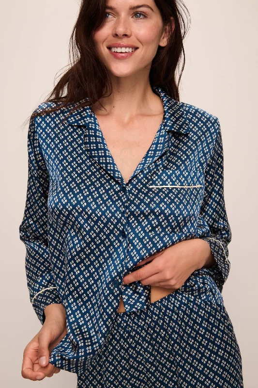 Buy Today Inez Washable Silk Printed Long PJ Set