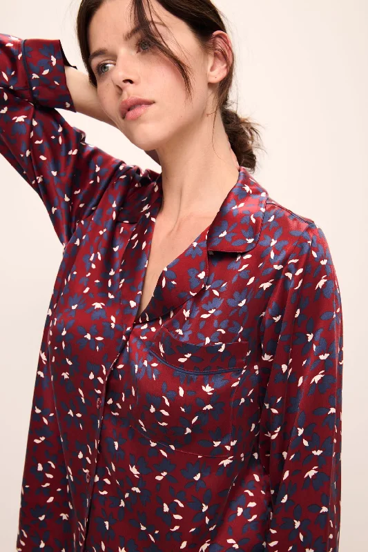 Value Pack Inez Washable Silk Printed Long PJ Set