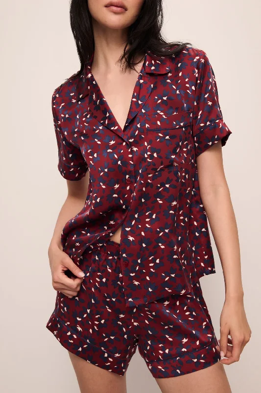 Shop Now Inez Washable Silk Printed Short PJ Set