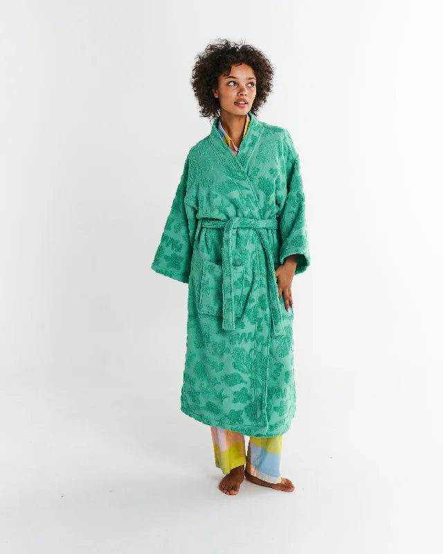 Final Clearance Jade Rock Pool Terry Bath Robe