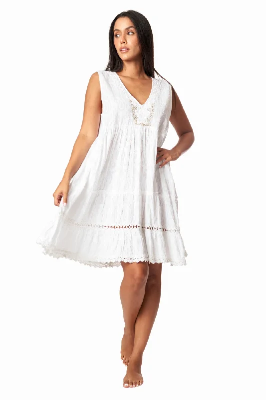 Now or Never La Moda Flowy Sleeveless Casual Mini Dress