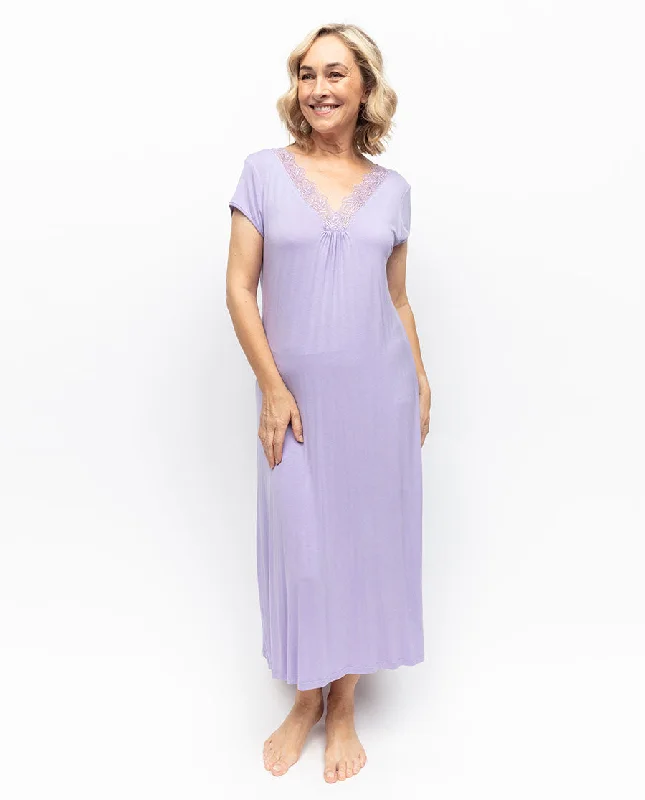 Special Buy Lorelei Lace Detail Jersey Long Nightdress