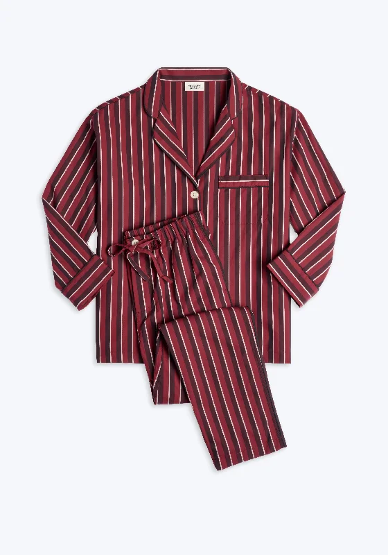 Weekend Discounts to Indulge In Marina Pajama Set in Bar Stripe