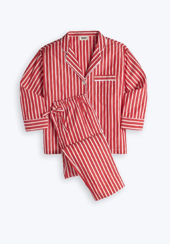 Lowest Price Marina Pajama Set in Red Breton Stripe