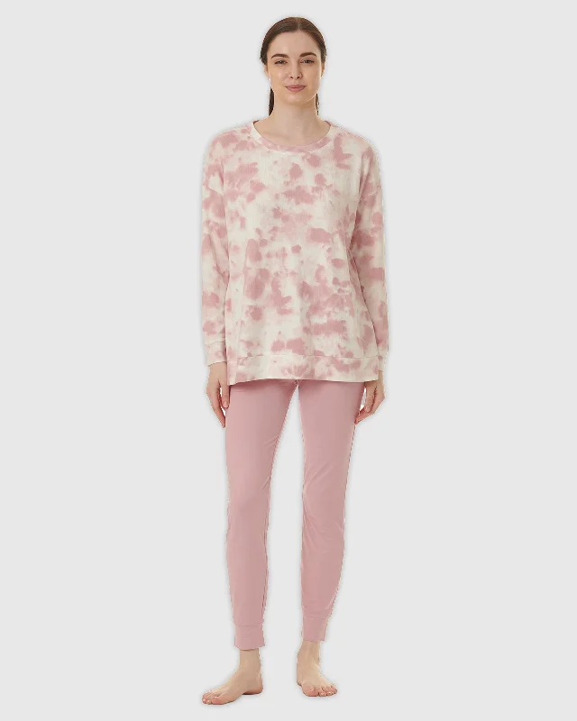 Take Action Mauve Tie Dye Westerly PJ Set
