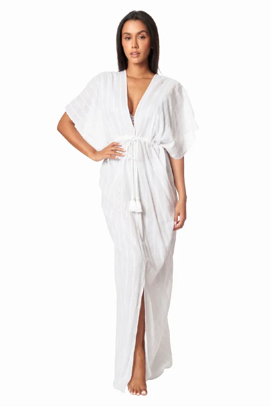 Midnight Sale Moda Long Kaftan-Style Robe And Beachwear Cover Up